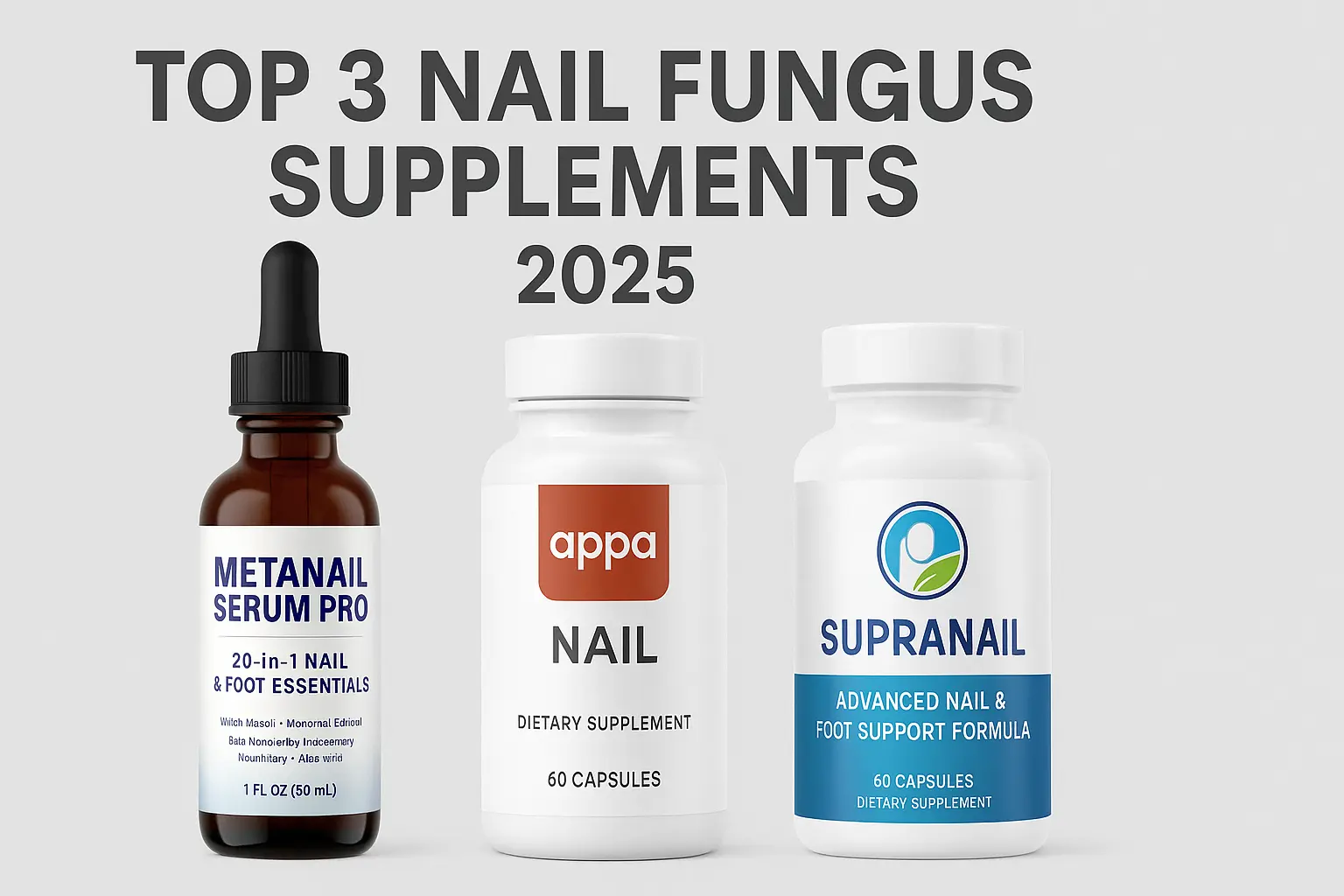 Top 3 Nail Fungus Supplements in 2025